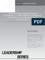 Leadership Series: How Leading Organizations Successfully Implement Corporate Strategy With The Balanced Scorecard
