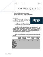 Week 6 - Designing A Questionnaire Lesson 9