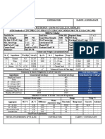 Moisture Content & Fresh Concrete Properties: M Trial Bath Weights Trial Batch Vol: 1.00