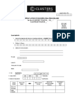 Application Form Clusters