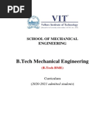 2020-21 Mechanical Engineering Syllabus