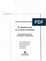 El Profesor Tutor en La Escuela Secundaria. Herramientas para La Formación y Capacitación.