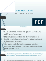 Case Study #117: Intrapartal Care
