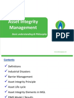 Asset Integrity Management: Understanding the Philosophy and Elements