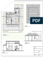 Planta baixa de casa com quartos, banheiro e sala