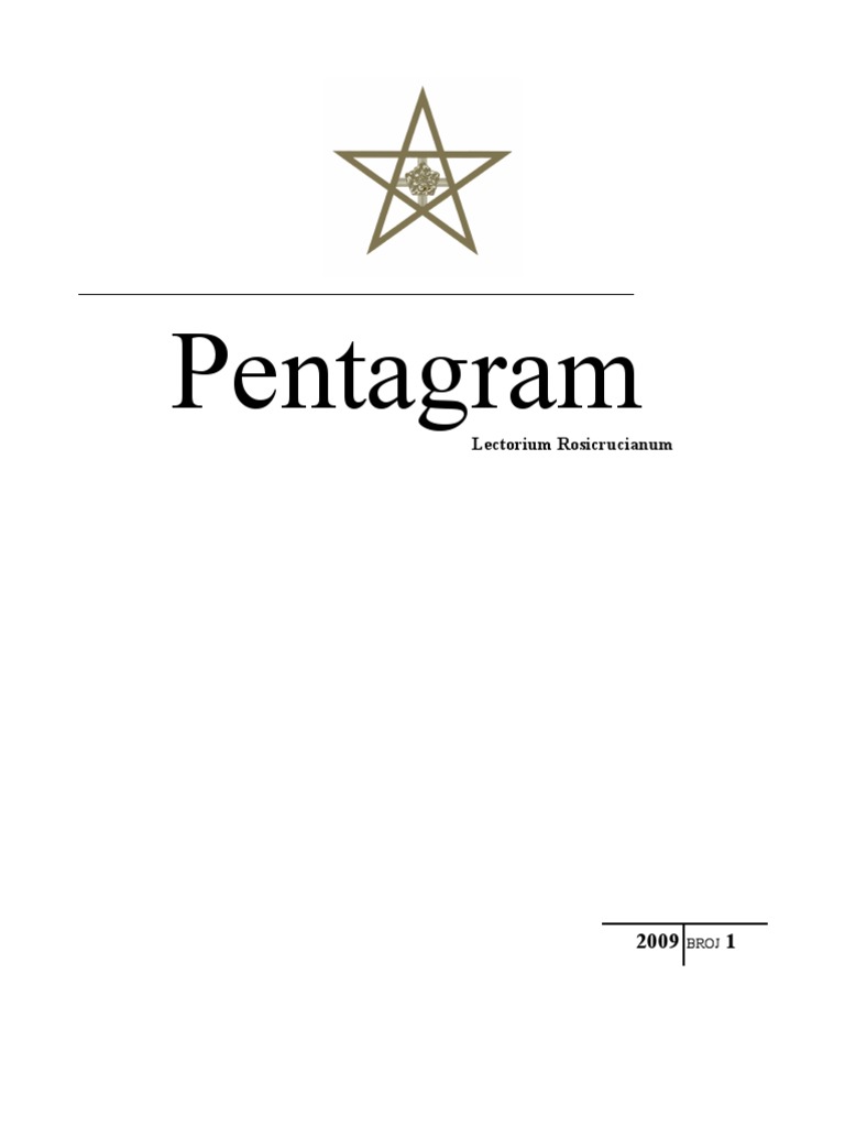 Pentagram: Lectorium Rosicrucianum | PDF