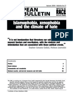 Islamophobia, Xenophobia and The Climate of Hate: European Race Bulletin