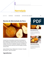 Receta de Mermelada de Pera - DeliciosaMermelada