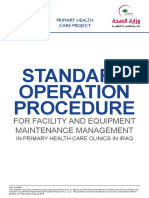 Sop For Facility and Equipment Maintenance Management in Primary Health Care Clinic in Iraq