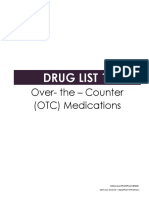 Drug List 1: Over-The - Counter (OTC) Medications