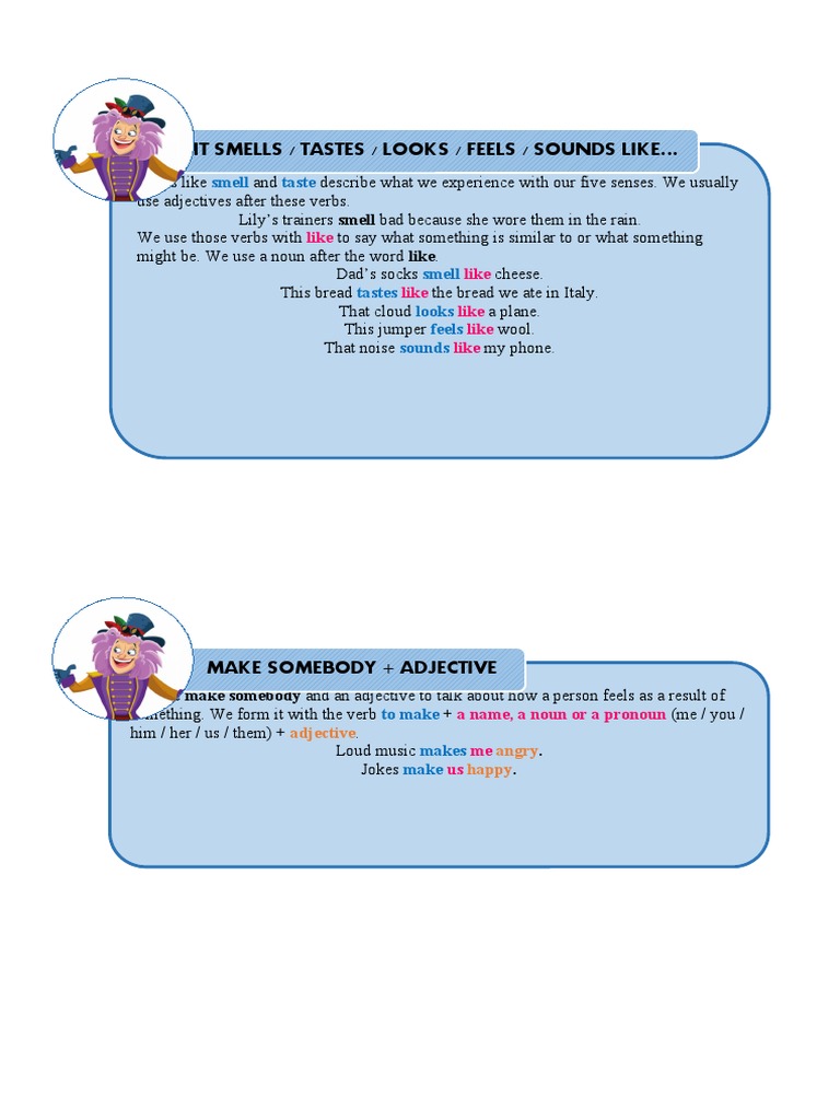 It Smells / Tastes / Looks / Feels / Sounds Like : Smell Taste | PDF ...