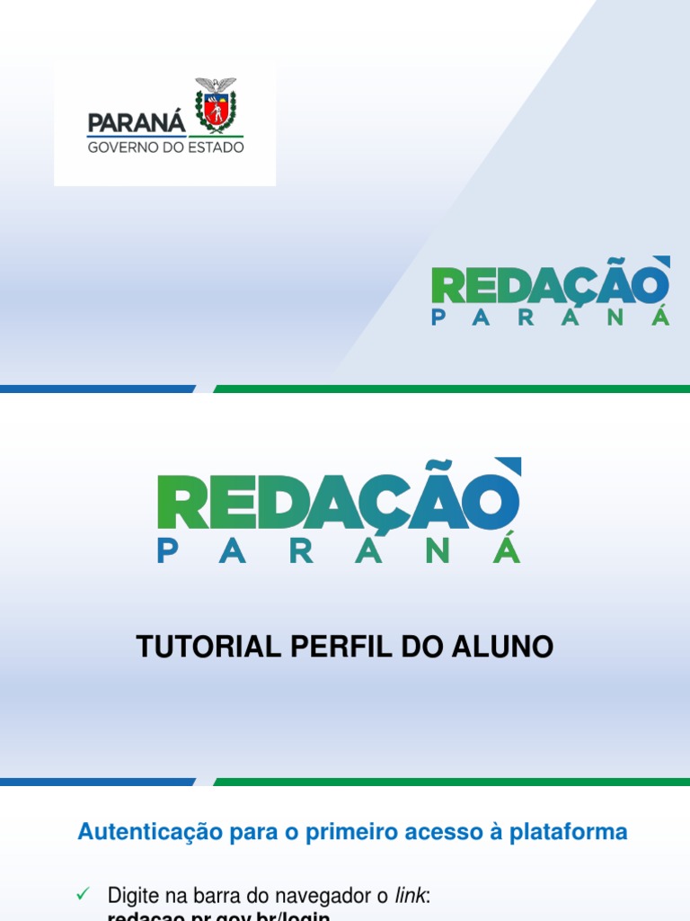Tutorial Aluno Redacao Parana Ago2021 | PDF | Informática