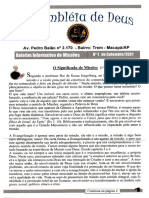 Folder - Boletim Informativo de Missões 01, Setembro 2021 (AD Bete Seã, 2021)