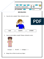 Revisando emoções em inglês