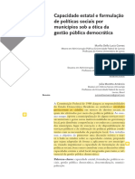 Capac Estatal e Políticas Sociais - Gomes