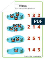Blue Fish Counting Worksheet