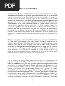 Nature, Origin and Basis of International Law