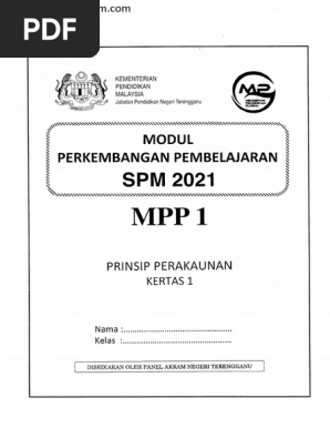 Kertas 1 Peperiksaan Tov Spm Terengganu 2021 Soalan Pdf