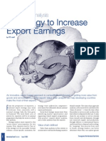 A Strategy To Increase Export Earnings: Value Chain Analysis