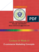 E-Commerce: Lecturer: Hamid Milton Mansaray Phone#: +23276563575