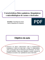 Características Físico-Químicas, Bioquímicas e Microbiológicas de Carnes e Derivados