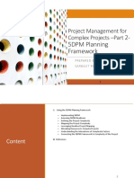 Project Management For Complex Projects - Part: 2-5DPM Planning Framework