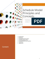 Schedule Model Principles and Concepts