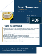 Retail Management: Case Analysis