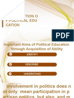Introduction O F Political Edu Cation
