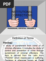 Institutional Correction. Pagaduan