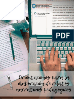 Orientaciones para La Elaboracio769n de Relatos Narrativos Pedago769gicos