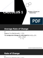 Calculus 1: 2G-Rates of Change and Related Rates