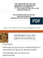 PHD 3411 - Aula 4 - Sedimentação