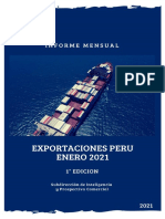 Informe Mensual de Exportaciones Enero 2021