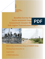 Baseline Survey For Socio-Economic Impact Assessment: Greater Mekong Sub-Region Transmission Project