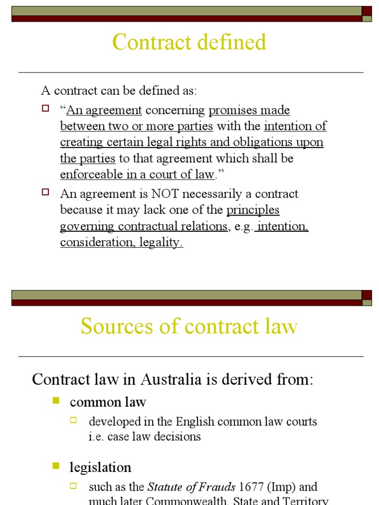 Understanding Contract Law Basics | PDF | Offer And Acceptance ...