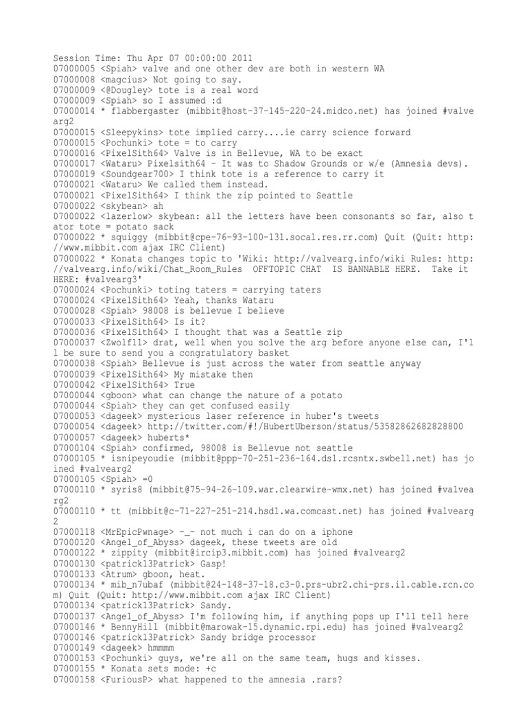 Valvearg2 20110407 | PDF | Cyberspace