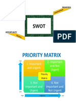 Y4J - Priority Matrix and SWOT