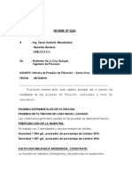 Informe # 0224 - Pruebas de Filtracion - Santa Cruz