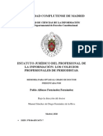 Universidad Complutense de Madrid: Facultad de Ciencias de La Información Sección Departamental de Derecho Constitucional