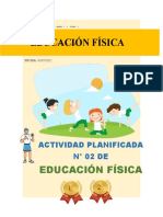 ACTIVIDAD #02 Secundaria 1º y 2º Educación Física