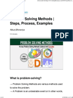 Problem Solving Methods - Steps, Process, Examples