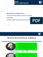 Sesión #03 - Teorias Economicas Clasica y Keynesiana - Sector Publico