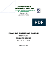 Plan de Estudios 2015 II Ene 2019