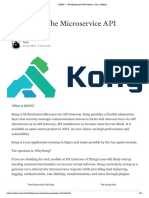 KONG - The Microservice API Gateway - Faren - Medium