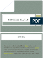 Seminal Fluids: Composition and Role in Fertilization