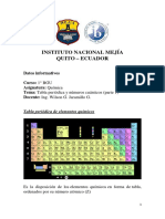 Tabla periódica y números cuánticos