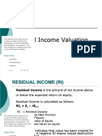 Residual Income Valuation Residual Income Valuation: Save Accept All