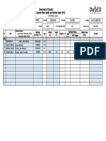 Department of Education School Form 8 Learner's Basic Health and Nutrition Report (SF8)