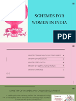 Schemes for empowering women in India